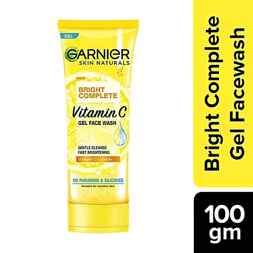 GARNIER BRIGHT COMPLETE FACE WASH 100G